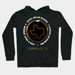 Lewisville Texas Total Solar Eclipse 2024 Hoodie